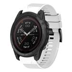 For Garmin Tactix 7 Pro Quick Release 26mm Silicone Watch Band(White)