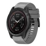 For Garmin Tactix 7 Quick Release 26mm Silicone Watch Band(Grey)