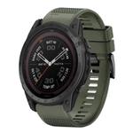 For Garmin Tactix 7 Quick Release 26mm Silicone Watch Band(Army Green)