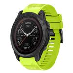 For Garmin Tactix 7 Quick Release 26mm Silicone Watch Band(Lime Green)