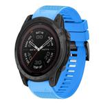 For Garmin Tactix 7 Quick Release 26mm Silicone Watch Band(Sky Blue)