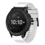 For Garmin Tactix Delta Quick Release 26mm Silicone Watch Band(White)
