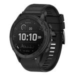 For Garmin Tactix Delta Quick Release 26mm Silicone Watch Band(Black)