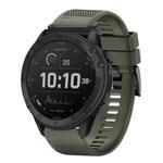 For Garmin Tactix Delta Quick Release 26mm Silicone Watch Band(Army Green)