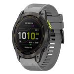 For Garmin Enduro 2 Quick Release 26mm Silicone Watch Band(Grey)