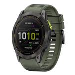 For Garmin Enduro 2 Quick Release 26mm Silicone Watch Band(Army Green)