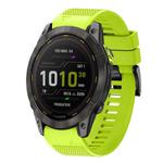 For Garmin Enduro 2 Quick Release 26mm Silicone Watch Band(Lime Green)
