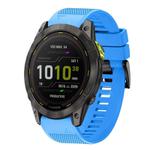 For Garmin Enduro 2 Quick Release 26mm Silicone Watch Band(Sky Blue)
