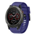 For Garmin Fenix 5X Sapphire Quick Release 26mm Silicone Watch Band(Midnight Blue)