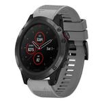 For Garmin Fenix 5X Plus Quick Release 26mm Silicone Watch Band(Grey)
