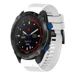 For Garmin Descent MK 2i Quick Release 26mm Silicone Watch Band(White)