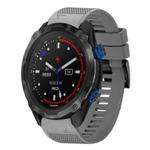 For Garmin Descent MK 2i Quick Release 26mm Silicone Watch Band(Grey)