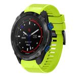 For Garmin Descent MK 2i Quick Release 26mm Silicone Watch Band(Lime Green)