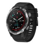 For Garmin Descent MK 2 Quick Release 26mm Silicone Watch Band(Black)
