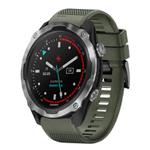 For Garmin Descent MK 2 Quick Release 26mm Silicone Watch Band(Army Green)