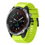 For Garmin Descent MK 2 Quick Release 26mm Silicone Watch Band(Lime Green)