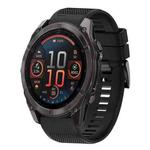 For Garmin Fenix 8 AMOLED 51mm Quick Release 26mm Silicone Watch Band(Black)