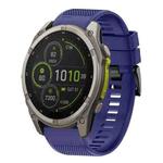 For Garmin Fenix 8 MIP 51mm Quick Release 26mm Silicone Watch Band(Midnight Blue)