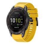 For Garmin Enduro 3 Quick Release 26mm Silicone Watch Band(Yellow)