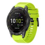 For Garmin Enduro 3 Quick Release 26mm Silicone Watch Band(Lime Green)