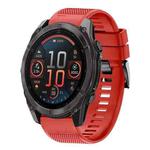 For Garmin Fenix 8 AMOLED 47mm Quick Release 22mm Silicone Watch Band(Red)