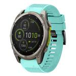 For Garmin Fenix 8 MIP 47mm Quick Release 22mm Silicone Watch Band(Mint Green)