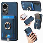 For Huawei nova 13 Retro Splitable Magnetic Card Bag Leather Phone Case(Blue)