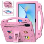 For Honor X8 Pro 11.5 Handle Kickstand Children EVA Shockproof Tablet Case(Pink)