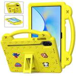 For Honor X8 Pro 11.5 Handle Kickstand Children EVA Shockproof Tablet Case(Yellow)