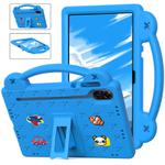 For Honor Pad X9a Handle Kickstand Children EVA Shockproof Tablet Case(Sky Blue)