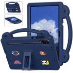 For Honor Pad X9a Handle Kickstand Children EVA Shockproof Tablet Case(Navy Blue)