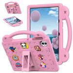 For Honor Pad 10 12.1 2025 Handle Kickstand Children EVA Shockproof Tablet Case(Pink)
