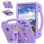 For Honor Pad 10 12.1 2025 Handle Kickstand Children EVA Shockproof Tablet Case(Light Purple)