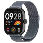 For Redmi Watch 4 Milan Magnetic Steel Mesh Watch Band(Gray)