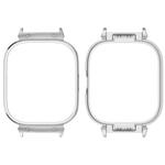 For Redmi Watch 4 Metal Frame Watch Protective Case(Silver)