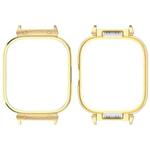 For Redmi Watch 4 Metal Frame Watch Protective Case(Gold)