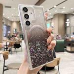 For Samsung Galaxy S25+ 5G MagSafe Glitter Hybrid Clear TPU Phone Case(Black)