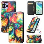For UMIDIGI G5 CaseNeo Colorful Magnetic Leather Phone Case(Colorful Cloud)