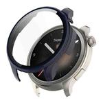 For Amazfit Balance A2286 ENKAY Hat-Prince Full Coverage Tempered Glass Film Integrated PC Watch Case(Dark Blue)