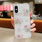 For iPhone XS Max Spring Garden Epoxy TPU Phone Case(F04 French Flowers)
