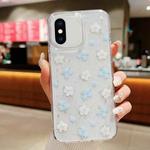 For iPhone XS Max Spring Garden Epoxy TPU Phone Case(F06 Blue and White Flowers)