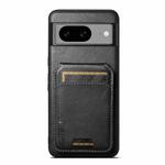 For Google Pixel 6a Suteni H02 Leather Wallet Stand Back Phone Case(Black)