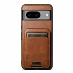 For Google Pixel 7 Suteni H02 Leather Wallet Stand Back Phone Case(Brown)