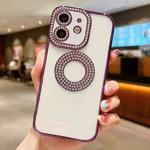 For iPhone  11 Electroplated Diamond TPU Phone Case(Purple)