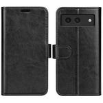 For Google Pixel 8a R64 Texture Horizontal Flip Leather Phone Case(Black)