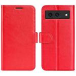 For Google Pixel 8a R64 Texture Horizontal Flip Leather Phone Case(Red)