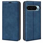 For Google Pixel 9 / 9 Pro Retro-skin Magnetic Suction Leather Phone Case(Dark Blue)