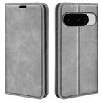 For Google Pixel 10 / 10 Pro Retro-skin  Magnetic Suction Leather Phone Case(Grey)