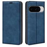 For Google Pixel 10 / 10 Pro Retro-skin Magnetic Suction Leather Phone Case(Dark Blue)