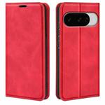 For Google Pixel 10 / 10 Pro Retro-skin Magnetic Suction Leather Phone Case(Red)